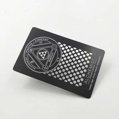 Wholesale high quality customized laser engraved stainless steel metal business card