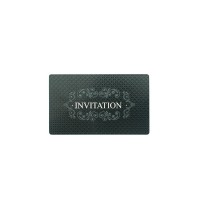 Matte black laser cut metal card stainless steel membership card