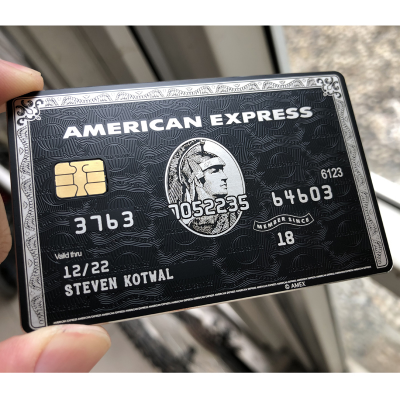 Collect Amex Black Card Customizable American Express Centurion Metal Black Card