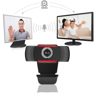 HD 720P Small Web Camera with Microphone Auto Focus USB 2.0 Webcam for PC Video Recording Conferencing Meeting