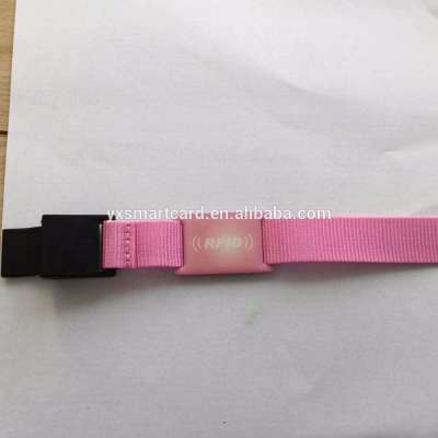 Fabric/woven RFID PVC NFC Wristband for VIP membership card