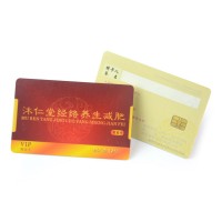 Customized offset printing signature panel credit card size membership 4442 chip card maker