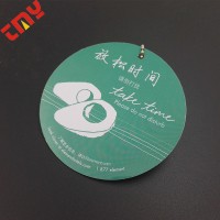 New China Hang Tag Dedsigns Luxury Plastic Hang Tag Round Hang Tag Printing Customized